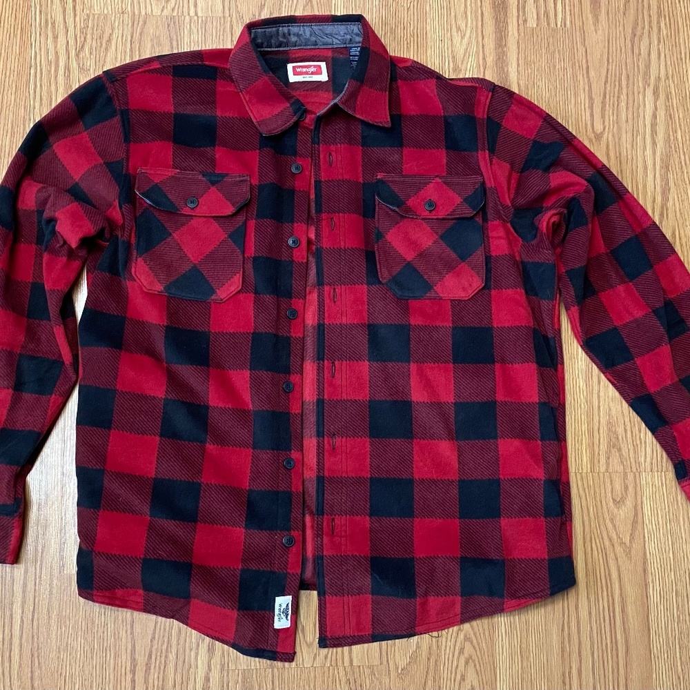 Wrangler Authentics Men's Long Sleeve Fleece Shirt